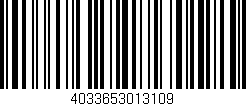 Código de barras (EAN, GTIN, SKU, ISBN): '4033653013109'