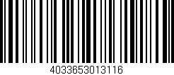 Código de barras (EAN, GTIN, SKU, ISBN): '4033653013116'