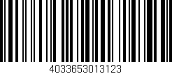 Código de barras (EAN, GTIN, SKU, ISBN): '4033653013123'