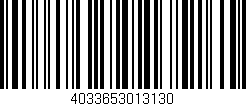 Código de barras (EAN, GTIN, SKU, ISBN): '4033653013130'