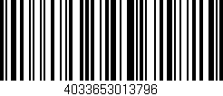Código de barras (EAN, GTIN, SKU, ISBN): '4033653013796'