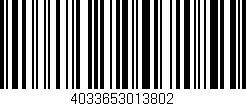 Código de barras (EAN, GTIN, SKU, ISBN): '4033653013802'