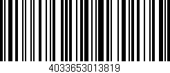 Código de barras (EAN, GTIN, SKU, ISBN): '4033653013819'