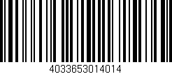 Código de barras (EAN, GTIN, SKU, ISBN): '4033653014014'