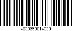 Código de barras (EAN, GTIN, SKU, ISBN): '4033653014330'