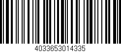 Código de barras (EAN, GTIN, SKU, ISBN): '4033653014335'