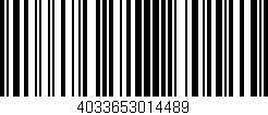 Código de barras (EAN, GTIN, SKU, ISBN): '4033653014489'