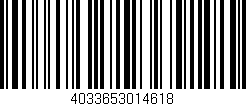 Código de barras (EAN, GTIN, SKU, ISBN): '4033653014618'