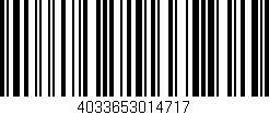 Código de barras (EAN, GTIN, SKU, ISBN): '4033653014717'