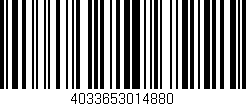 Código de barras (EAN, GTIN, SKU, ISBN): '4033653014880'
