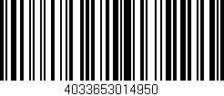 Código de barras (EAN, GTIN, SKU, ISBN): '4033653014950'