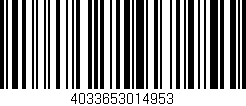 Código de barras (EAN, GTIN, SKU, ISBN): '4033653014953'