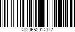 Código de barras (EAN, GTIN, SKU, ISBN): '4033653014977'