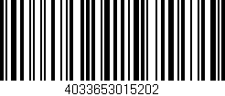 Código de barras (EAN, GTIN, SKU, ISBN): '4033653015202'