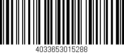 Código de barras (EAN, GTIN, SKU, ISBN): '4033653015288'