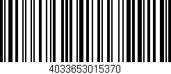 Código de barras (EAN, GTIN, SKU, ISBN): '4033653015370'
