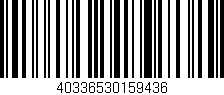 Código de barras (EAN, GTIN, SKU, ISBN): '40336530159436'