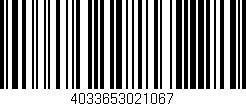Código de barras (EAN, GTIN, SKU, ISBN): '4033653021067'