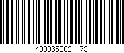 Código de barras (EAN, GTIN, SKU, ISBN): '4033653021173'