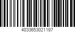 Código de barras (EAN, GTIN, SKU, ISBN): '4033653021197'