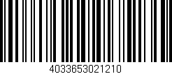 Código de barras (EAN, GTIN, SKU, ISBN): '4033653021210'