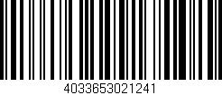 Código de barras (EAN, GTIN, SKU, ISBN): '4033653021241'