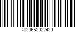 Código de barras (EAN, GTIN, SKU, ISBN): '4033653022439'
