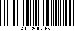 Código de barras (EAN, GTIN, SKU, ISBN): '4033653022651'