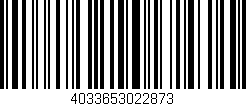 Código de barras (EAN, GTIN, SKU, ISBN): '4033653022873'