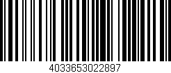 Código de barras (EAN, GTIN, SKU, ISBN): '4033653022897'