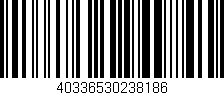 Código de barras (EAN, GTIN, SKU, ISBN): '40336530238186'