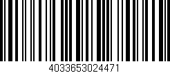 Código de barras (EAN, GTIN, SKU, ISBN): '4033653024471'