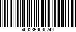 Código de barras (EAN, GTIN, SKU, ISBN): '4033653030243'