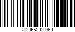 Código de barras (EAN, GTIN, SKU, ISBN): '4033653030663'