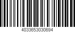 Código de barras (EAN, GTIN, SKU, ISBN): '4033653030694'
