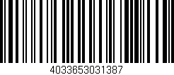 Código de barras (EAN, GTIN, SKU, ISBN): '4033653031387'