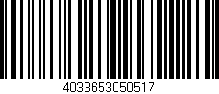 Código de barras (EAN, GTIN, SKU, ISBN): '4033653050517'