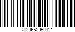 Código de barras (EAN, GTIN, SKU, ISBN): '4033653050821'