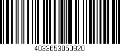 Código de barras (EAN, GTIN, SKU, ISBN): '4033653050920'