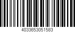 Código de barras (EAN, GTIN, SKU, ISBN): '4033653051583'