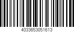 Código de barras (EAN, GTIN, SKU, ISBN): '4033653051613'