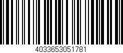 Código de barras (EAN, GTIN, SKU, ISBN): '4033653051781'