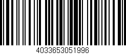 Código de barras (EAN, GTIN, SKU, ISBN): '4033653051996'