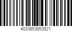 Código de barras (EAN, GTIN, SKU, ISBN): '4033653053921'