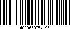 Código de barras (EAN, GTIN, SKU, ISBN): '4033653054195'