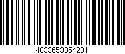 Código de barras (EAN, GTIN, SKU, ISBN): '4033653054201'