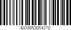 Código de barras (EAN, GTIN, SKU, ISBN): '4033653054270'