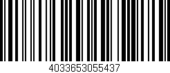 Código de barras (EAN, GTIN, SKU, ISBN): '4033653055437'