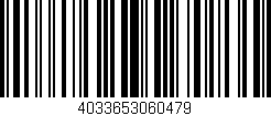Código de barras (EAN, GTIN, SKU, ISBN): '4033653060479'
