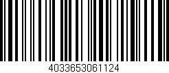 Código de barras (EAN, GTIN, SKU, ISBN): '4033653061124'